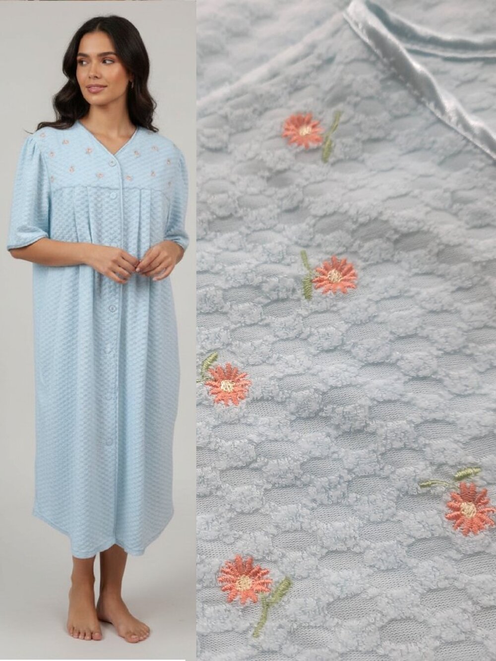 Y2K blue terry robe - Secret Treasures brand